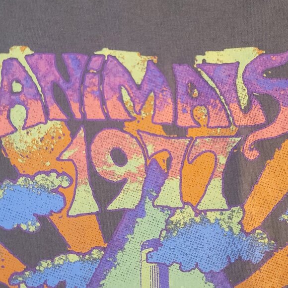 Pink Floyd 1977 Animals Short Sleeved Multi-Colored T-Shirt NWOT - M - Picture 8 of 8